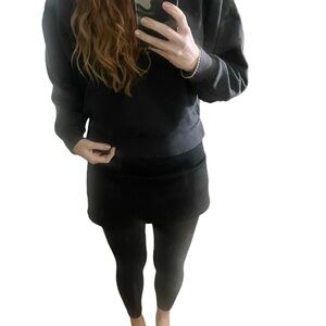 womens forever 21 black satin mini pull on skirt sz small Stretch